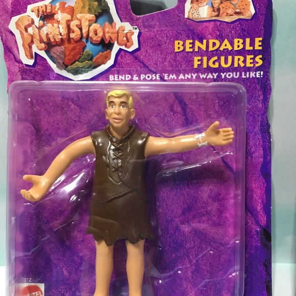 THE FLINTSTONES 1993 Bendable Figures NWT - Picture 3 of 12